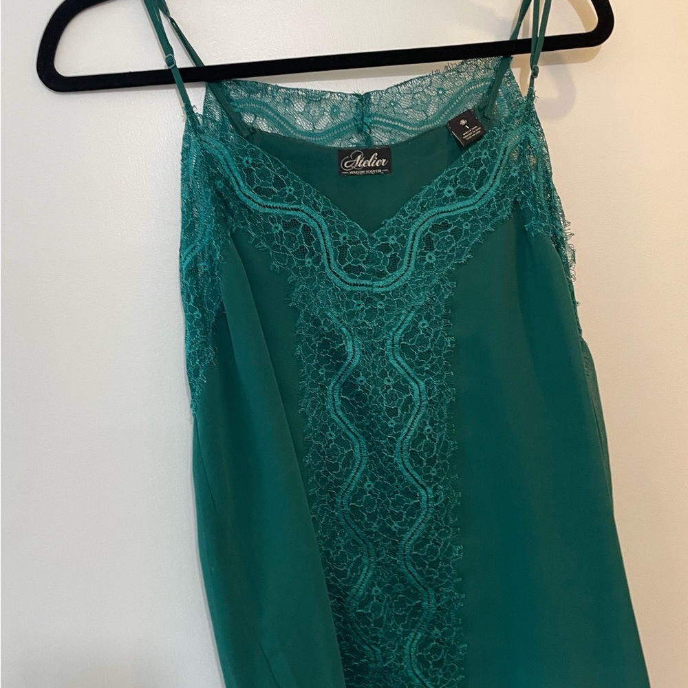 Atelier Maison Scotch lace trim cami top size 1